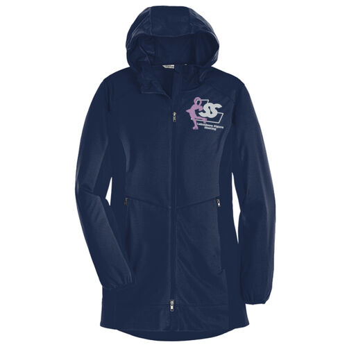 Lakeshore Figure Skating Embroidered Ladies Active Hooded Soft Shell Jacket Thumbnail