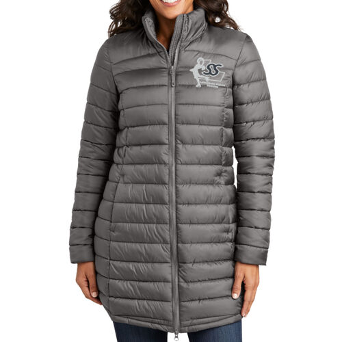 Lakeshore Figure Skating Ladies Horizon Puffy Long Jacket Thumbnail