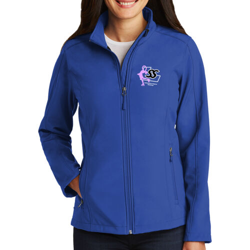 Lakeshore Figure Skating Direct-to-Film Print Ladies Softshell Jacket Thumbnail
