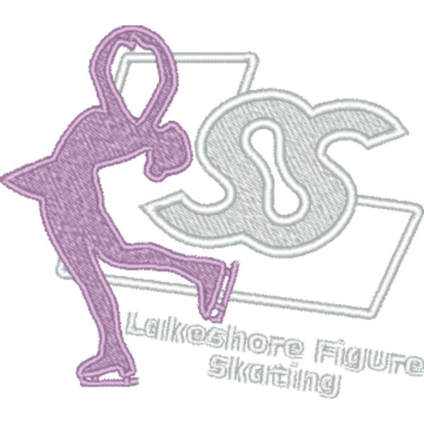 Lakeshore Figure Skating Embroidery Design Thumbnail